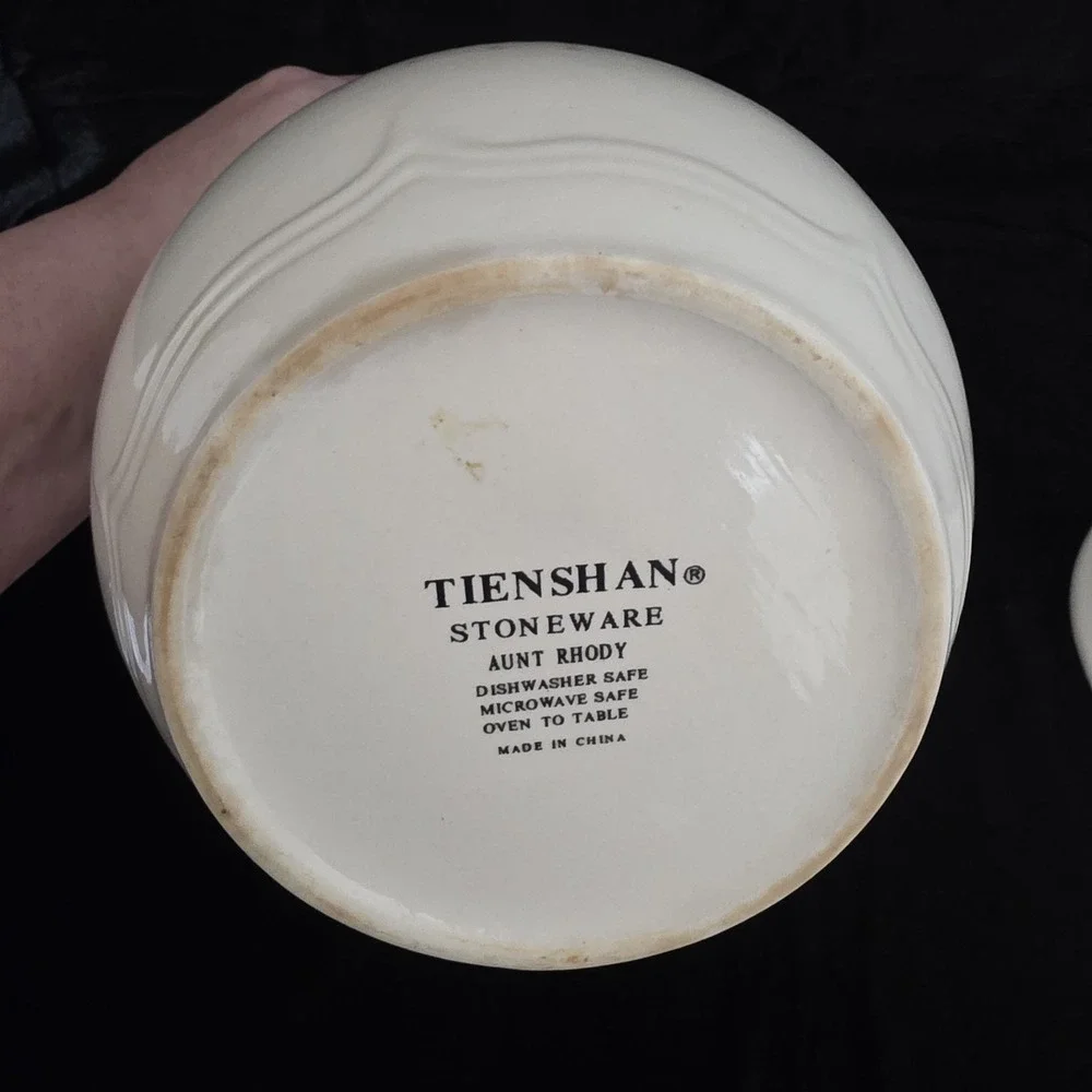 VTG Tienshan Aunt Rhody Goose Stoneware Cookie Jar Large 9